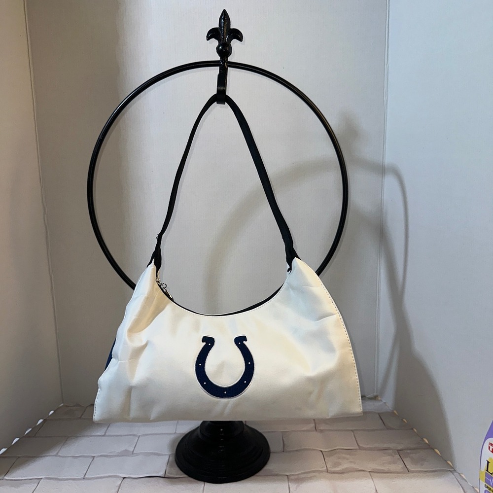 Indianapolis Colts MVP Littlearth Shoulder Bag White Navy Blue Nylon NFL Purse